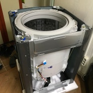 도봉구 창동 - LG 통돌이 세탁기 좁은문 통과 분해 설치
