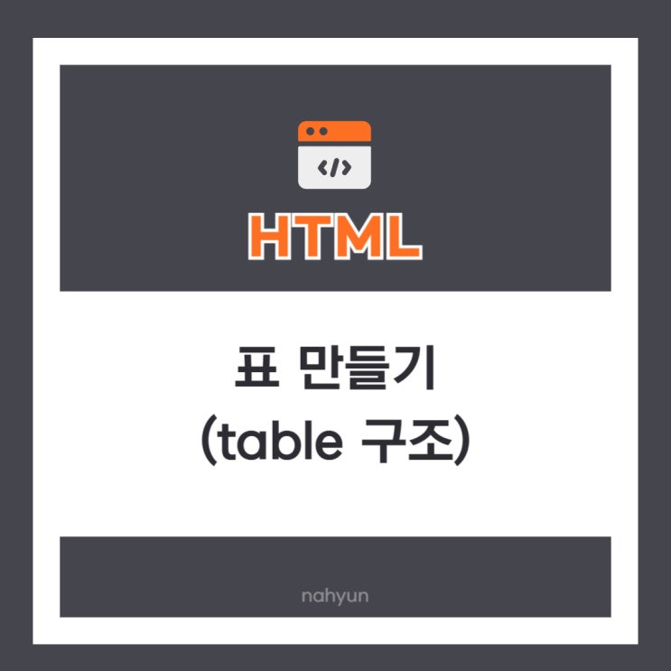 [html 5.] html 표 만들기 (table 구조 파악하기) : 네이버 블로그