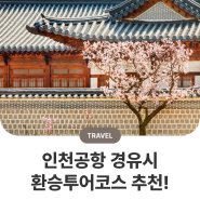 경유시 이용해보세요! 인천공항 근처 인기 환승투어 여행코스!