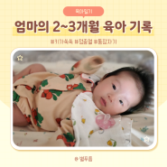 [육아일기] 2-3개월 육아 기록