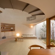 천정 돔 형태의 일본 단독주택