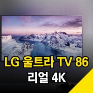 LG 울트라 HD TV 86 인치 벽걸이 스탠드 (feat. 엘지 스마트 티비)
