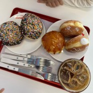 강릉 _밀키샵 : 쫀득한 빵 속 크림 가득한 도넛