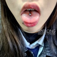 [혀피어싱] 매드비 스튜디오(feat. tongue piercing)