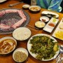 안성 석정동 고기집 가족모임 음식 도토리화로 다이어트 외식 삼겹살 굽는법