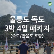 울릉도 독도 패키지 여행 3박 4일 : 크루즈 + 숙소 + 버스 + 케이블카 + 유람선