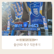 울산현대 HD 축구단 문수월드컵경기장 티켓 예매 관람 후기