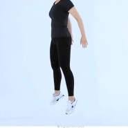 점프 스쿼트 여자 하체 근력 운동 허벅지 다리 근육 뱃살 비만 효과 매일 100개 칼로리