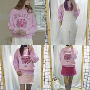 핑크 덕후의 논로컬 로즈 클럽 스웨트 셔츠 쇼핑 착용감 후기