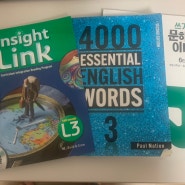 중1 홈스쿨 완북기록_ Insight Link L3, 4000 ESSENTIAL ENGLISH WORDS3, 쓰기가 문해력이다 6단계