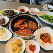 외식하기 좋은 구워주는 돼지갈비 맛집 천지연 하남미사점