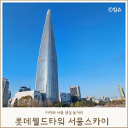 서울스카이 입장권 할인 예매 팁 잠실 놀거리 롯데월드타워 전망대