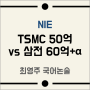 [NIE/천자칼럼]TSMC 50억 vs 삼전 60억+α