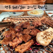 서울 명동 돼지갈비 삼겹살 점심 맛집 왕비집 명동중앙점