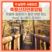 힐링하기 좋은 축령산자연휴양림(feat. 숲나들이, 트레킹)