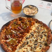 [연남동맛집] 반려동물동반 가능한 야외에서 기분좋게 피자에 맥주 한잔하기 좋은 곳 : 아노브 연남