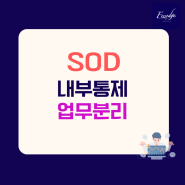 외국계기업 내부통제를 위한 SOD (segregation of duty) 개념 바로 알기