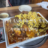 강동구 올림픽공원 뼈찜 맛집 천하뼈다귀감자탕 내돈내산