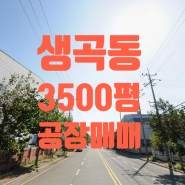 [생곡동 공장매매]강서구 생곡동 11,570㎡(3,500평) 공장매매