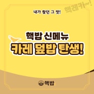 핵밥 신메뉴 카레 덮밥 탄생!