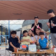 36살 쏘자매생일 캠핑여행 땅에미소캠핑장 빕스41타워 얼리버드