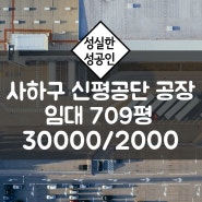 부산 사하구 신평공단 700평 대형 임대 공장