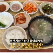 부산 하단 동아대맛집 소문난돼지국밥