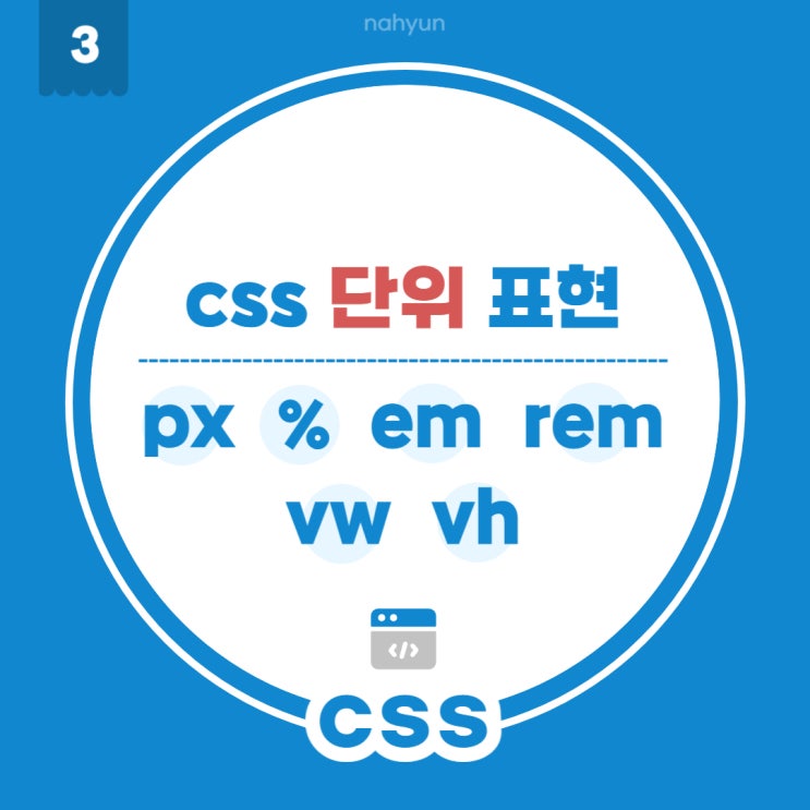 [css 3.] 다양한 단위 설정하기 - px, %, em, rem, vw, vh : 네이버 블로그