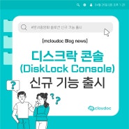 [mcloudoc] 문서중앙화 전문기업 엠클라우독, 디스크락 콘솔 신규 기능 출시
