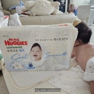 여름 순면기저귀/기저귀추천 하기스 네이처메이드 퓨어코튼 썸머 신제품 써봤어요 몸에 열 많은 아기 여름 아기에게 딱인 보송보송한 제품이에요