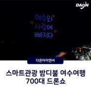 스마트관광 밤디불 여수여행 700대 드론라이트쇼