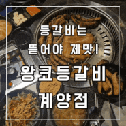 [인천 계양구청 맛집] 등갈비는 뜯어야 제맛! 왕코등갈비 계양점