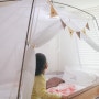 아기 침대 모기장 바이맘 10년 캐노피 텐트 w.슈퍼싱글 이층 침대