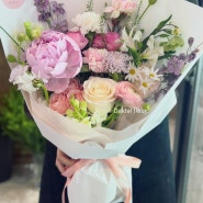 프로포즈 여자친구 생일 기념일 작약 장미 꽃다발