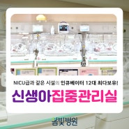 평촌 산부인과 봄빛병원! NICU급 인큐베이터 12대 최다보유!