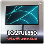 LG 4K 모니터 추천 27UL550 UHD 피벗 27인치모니터 내돈내산 장단점 후기