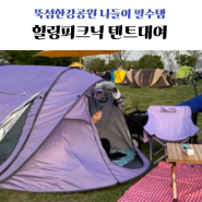 뚝섬유원지 놀거리 뚝섬 한강공원 힐링피크닉 텐트대여