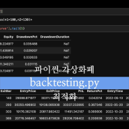 파이썬 backtesting.py 최적화 찾기