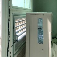 구리시 동양고속아파트 실외기실 에어컨연동루버 설치 시공