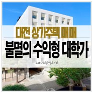 대전 상가주택 매매 궁동 충남대 어은동 카이스트 불멸의 대학가 수익형 오피스텔 매매