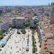 스페인 발렌시아 비르헨 광장과 레이나 광장