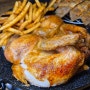 검암동치킨 돌메닭 바베큐 : 마늘 누룽지 한판 메밀전 감자튀김까지 구성 좋은 치킨집