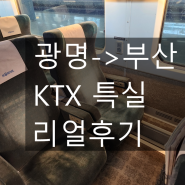 KTX 특실 가격 /서비스/ 좌석 후기(Feat. 광명역 B주차장 할인방법)