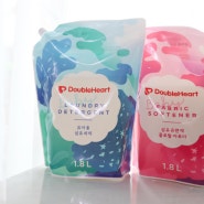아기세탁세제 가성비 좋은 ' 더블하트 유아용 세탁세제 섬유유연제 '