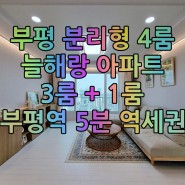 인천 신축아파트 분리형 포(4)룸 부평 늘해랑APT 분양 매매