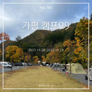 [캠핑일지] EP.12 가평 캠프99, 잔디존 2박3일