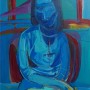 Woman Seated, Acrylic on Canvas, 80.3 x 65.1 cm, 2024 0422