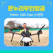 김제 농기계 XAG 지페이 P100 자동방제 시연