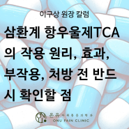 삼환계 항우울제 TCA의 작용 원리, 효과, 부작용, 처방 전 반드시 확인할 점