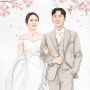[결혼선물#22] 아이패드 라인드로잉 웨딩 일러스트 그리기